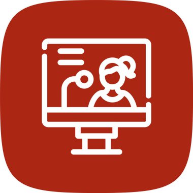 Çevrimiçi Eğitim Vektörü Simgesi Tasarımı