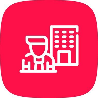 Benzersiz iş adamı vektör çizgisi simgesi