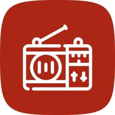 Çizim radyo vektörü simgesi