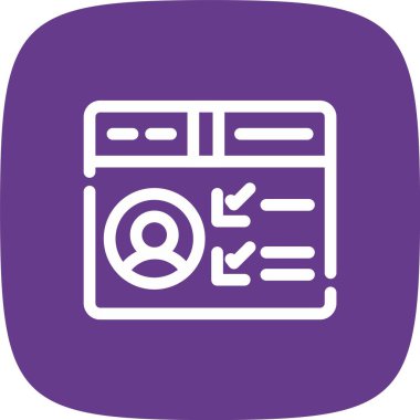 Benzersiz Gazete Vektörü Glyph Simgesi