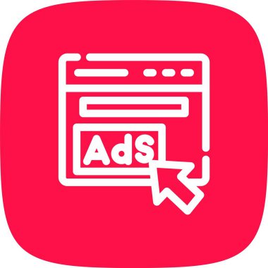 Ads Vektör Kabartma Simgesi Tasarımı