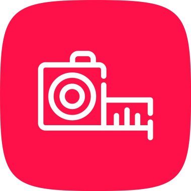 Kamera simgesinin vektör illüstrasyonu