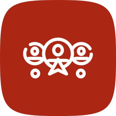 Eşsiz Çin feneri vektör simgesi