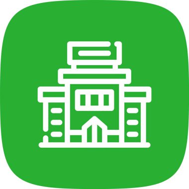 Modern binanın vektör illüstrasyonu