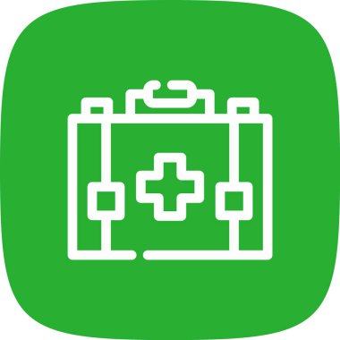 vektör ilk yardım kiti simgesi