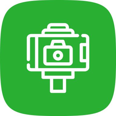 Kamera vektör satırı simgesi