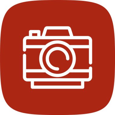 Kamera simgesi, vektör illüstrasyonu