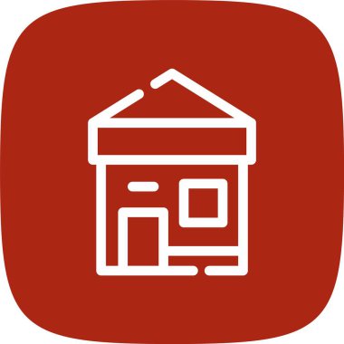 kırmızı çizgi ikonlu ev, emlak ve bina, vektör grafikleri, beyaz arka planda sağlam bir desen, 10 Pound.