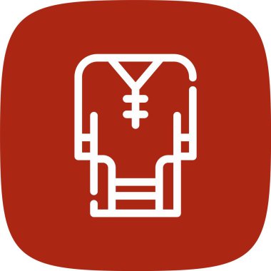 Haçlı kırmızı bir eşarbın vektör çizimi