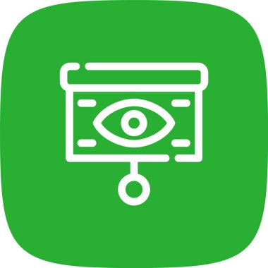 Benzersiz göz vektör çizgisi simgesi