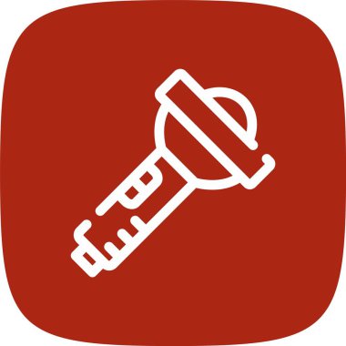 vektör el feneri simgesi