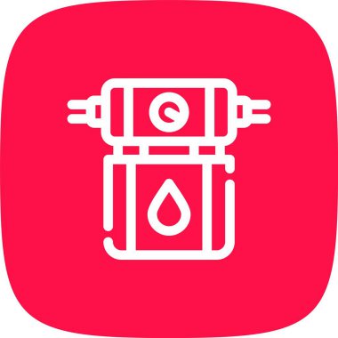 Benzin istasyonu simgesinin vektör illüstrasyonu