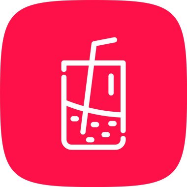 Bir kokteylin vektör illüstrasyonu