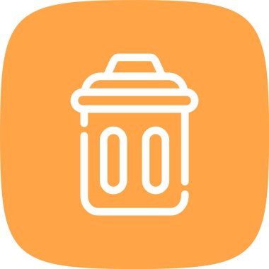 vektör bin düz biçim simgesi