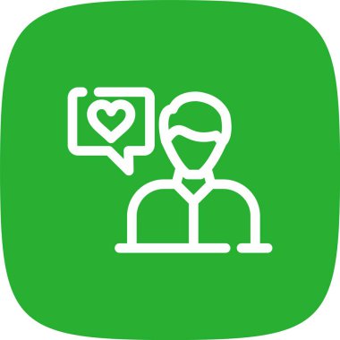 Sohbet simgesinin vektör illüstrasyonu