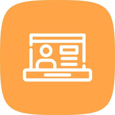 vektör lcd simgesi illüstrasyonu