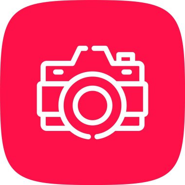 kamera simgesi vektör illüstrasyonu