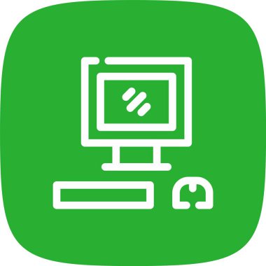 Bilgisayar illüstrasyon monitörü simgesi