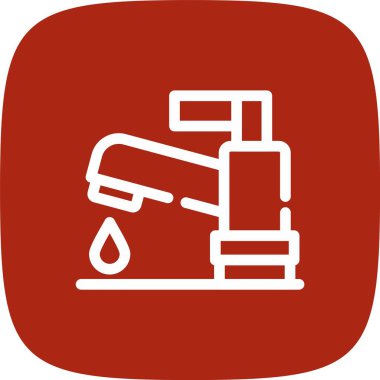 Su simgesinin vektör illüstrasyonu