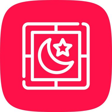 herhangi bir tasarım için yıldız islam simgesi dijital