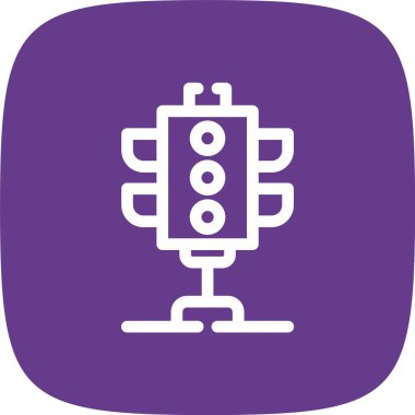 güzel robot vektör çizgisi simgesi