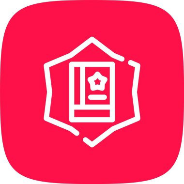 vektör kalkanı simgesi, basit illüstrasyon