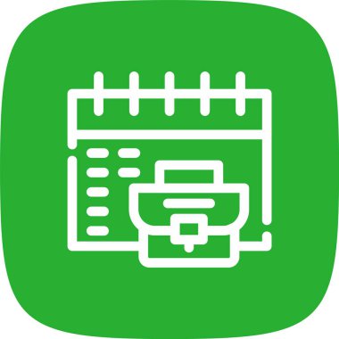 eşsiz takvim vektör çizgisi simgesi