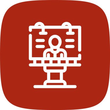 vektör lcd simgesi illüstrasyonu