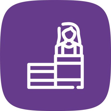 Benzersiz yapı vektör çizgisi simgesi