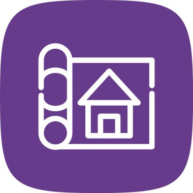 Güzel Ev Vektörü Kabartma Simgesi