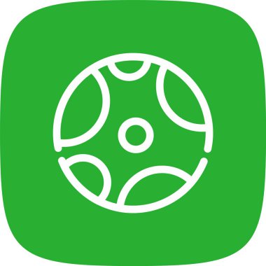 vektör futbol düz simgesi