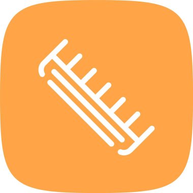 Tarak ve tarak simgesi. vektör illüstrasyonu