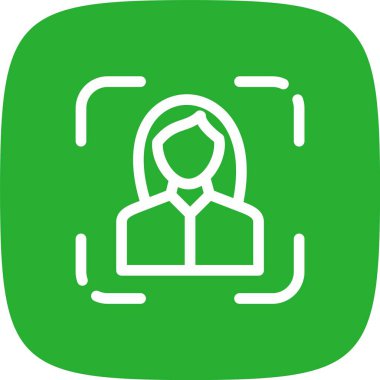 Bir kadın simgesinin vektör illüstrasyonu