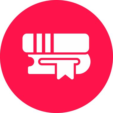 Kırmızı bir simgenin vektör illüstrasyonu