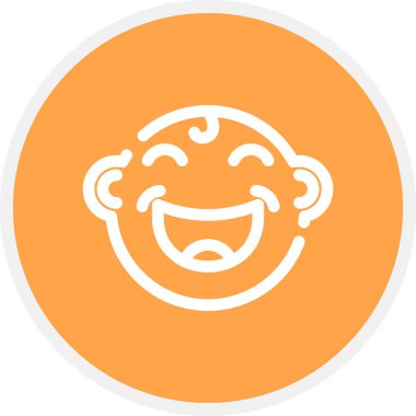 Çocuk Başlığı Çemberi Basit Simge, Vektör İllüstrasyonu