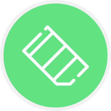 Silgi Satırı Çemberi Basit Simge, Vektör Resimleri