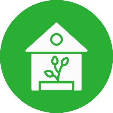 Bir ev simgesinin vektör illüstrasyonu