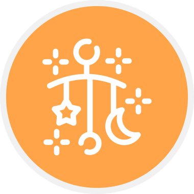 Bebek Mobil Hattı Çemberi Basit Simge, Vektör Resimleri