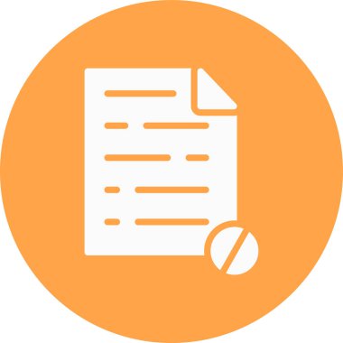 Belge. Web simgesi basit illüstrasyon