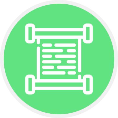 Satır Çemberi Basit Simge, Vektör Resmini Kaydır