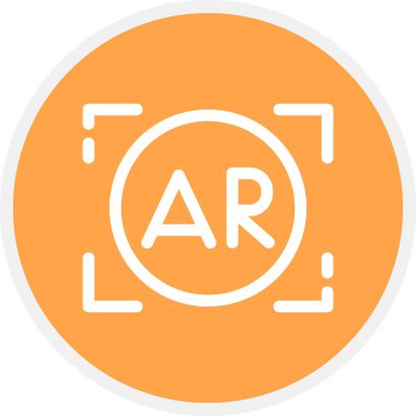 Ar Atış Çizgisi Çemberi Basit Simge, Vektör Resimleri