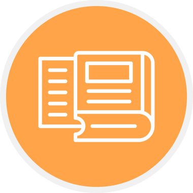 Kılavuz Satır Çemberi Basit Simge, Vektör Resimleri