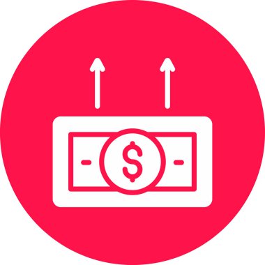 Dolar vektör illüstrasyon simgesi