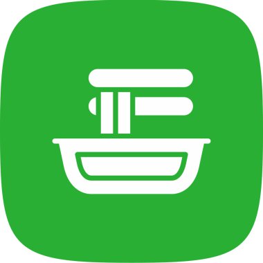 Falafel Basit Simgesi, Vektör İllüstrasyonu