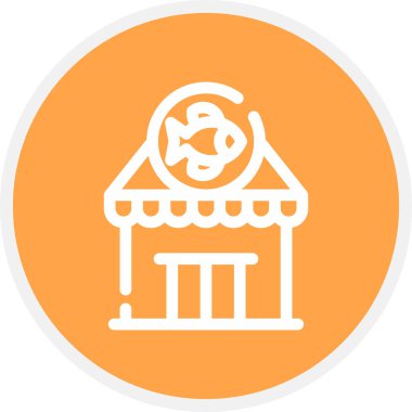 Balıkçılık Teçhizat Hattı Çemberi Basit Simge, Vektör Resimleri