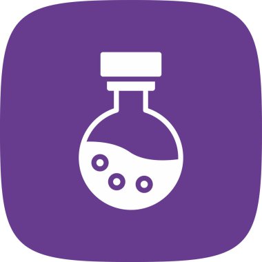 Benzersiz kimyasal sıvı vektör simgesi