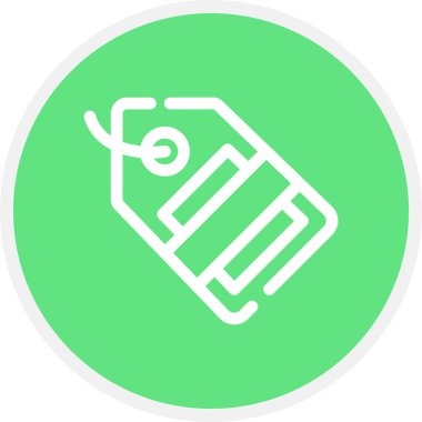 Etiket Satırı Çemberi Basit Simge, Vektör Resimleri