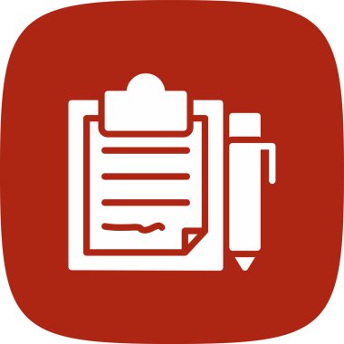 Sözleşme basit simgesi, vektör illüstrasyonu