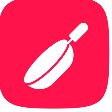 Pan Basit Simgesi, Vektör İllüstrasyonu