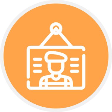 Resim Satırı Çemberi Basit Simge, Vektör Resimleri